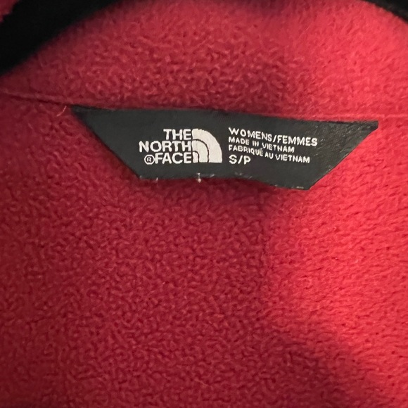 North Face Women’s Agave Red Full-Zip Fleece Jacket Small Outdoor Warm - Picture 4 of 5